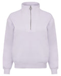 Lilac coloured LeMieux Womens Keira Quarter Neck Sweatshirt on white background #colour_lilac