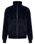 Navy coloured LeMieux Womens Liberty Fleece Zip Through Jacket on white background #colour_navy