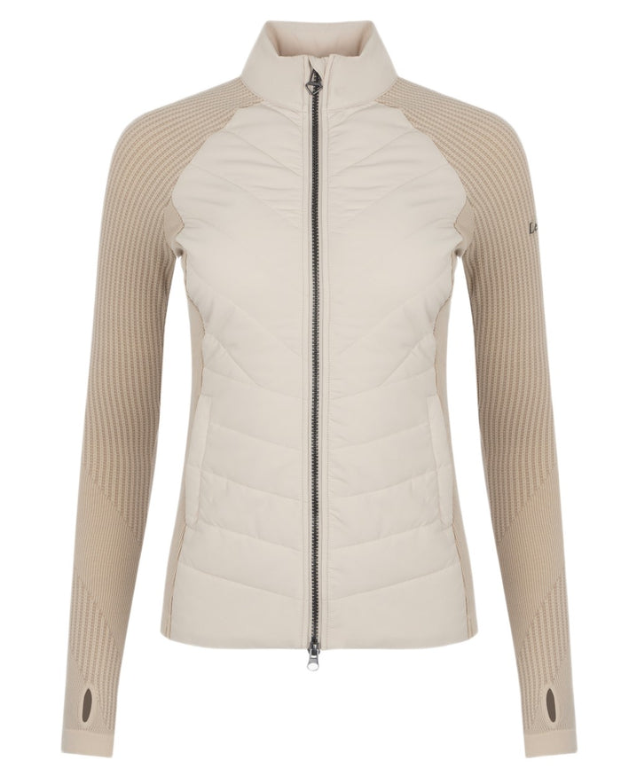 Stone coloured LeMieux Womens Maddie Jacket on white background #colour_stone
