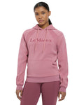 Peony coloured LeMieux Womens Nadine Hoodie on white background #colour_peony