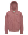 Peony coloured LeMieux Young Rider Hadley Hoodie on white background #colour_peony