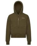 Alpine Coloured LeMieux Young Rider Hettie Half Zip Hoodie On A White Background #colour_alpine