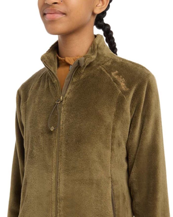 Alpine Coloured LeMieux Young Rider Libby Fleece Jacket On A White Background #colour_alpine