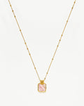 Lena Charm Necklace | 18ct Gold Plated Vermeil/Rhodochrosite Necklaces Missoma