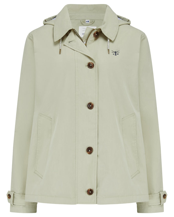 Clay coloured Lighthouse Ladies Blair Coat on white background #colour_clay