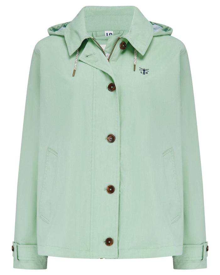 Mint coloured Lighthouse Ladies Blair Coat on white background #colour_mint
