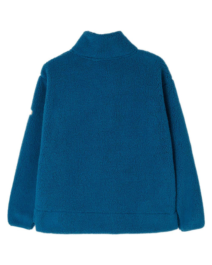 Teal coloured Lighthouse Ladies Coast Half Zip Fleece Sweater on white background #colour_teal