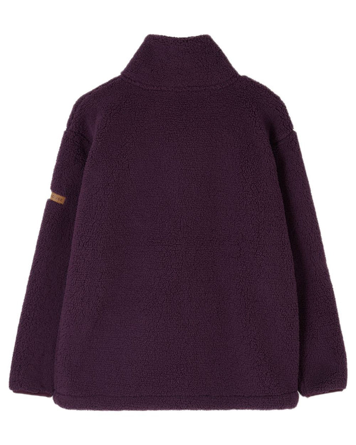 Cranberry coloured Lighthouse Ladies Cobh Full Zip Fleece Jacket on white background #colour_cranberry