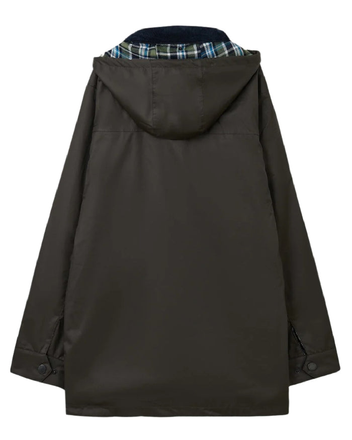 Chocolate coloured Lighthouse Mens Oxford Raincoat on white background #colour_chocolate