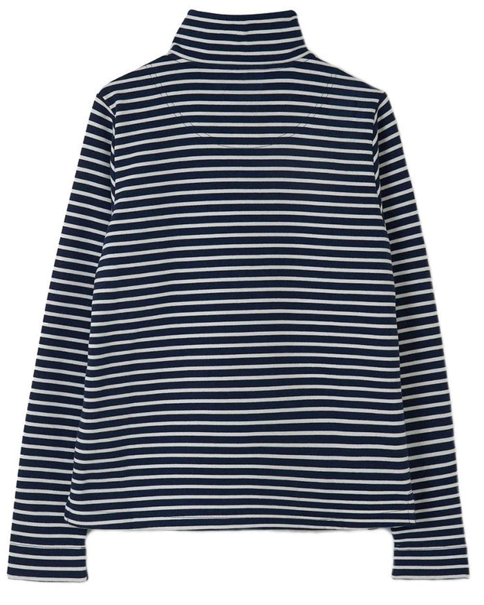 Midnight Stripe coloured Lighthouse Shore Jersey Top on white background #colour_midnight-stripe