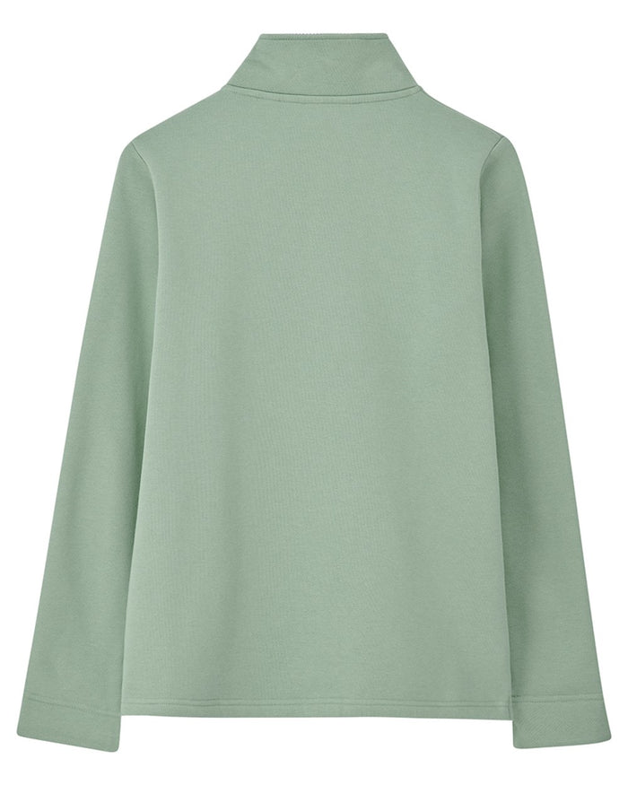Sage coloured Lighthouse Shore Jersey Top on white background #colour_sage