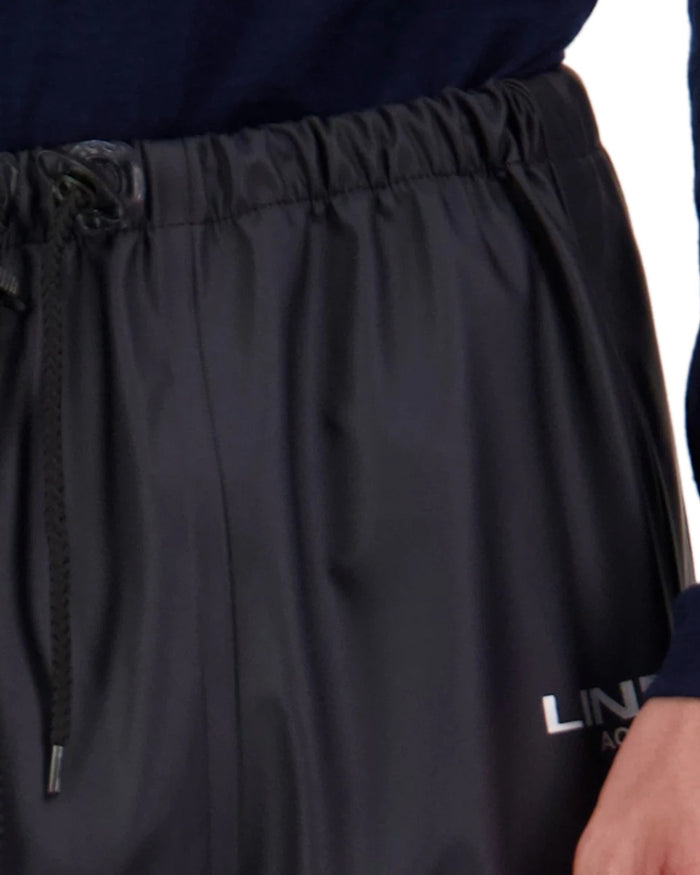 Navy Coloured Line 7 Mens Aqua Max Waterproof Overtrouser on white background #colour_navy