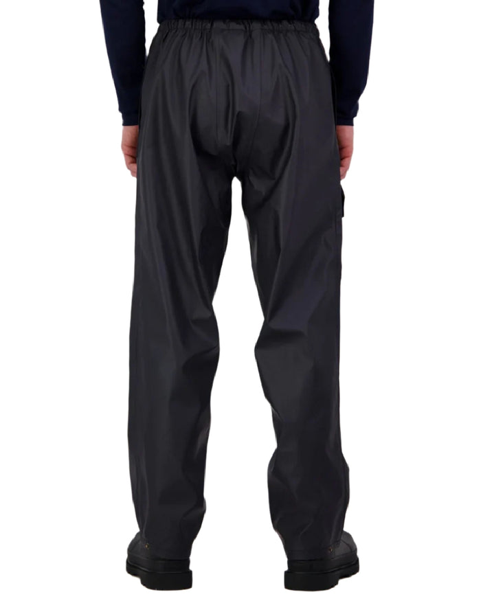 Navy Coloured Line 7 Mens Aqua Max Waterproof Overtrouser on white background #colour_navy