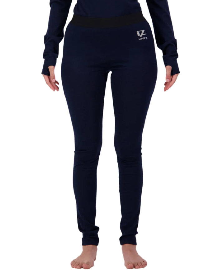 Midnight Coloured Line 7 Merino Leggings on white background #colour_midnight