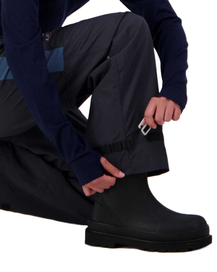 Stormy Weather Ebony Coloured Line 7 Womens Storm Armour10 Waterproof 2 Layer Overtrouser on white background #colour_stormy-weather-ebony