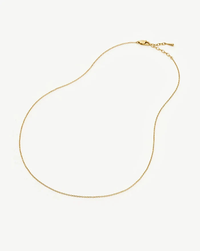 Long Trace Chain Necklace | 18ct Gold Plated Necklaces Missoma