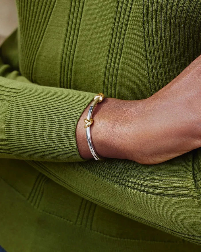 Lucy Williams Knot Hinged Bangle | Mixed Metal Bracelets Missoma