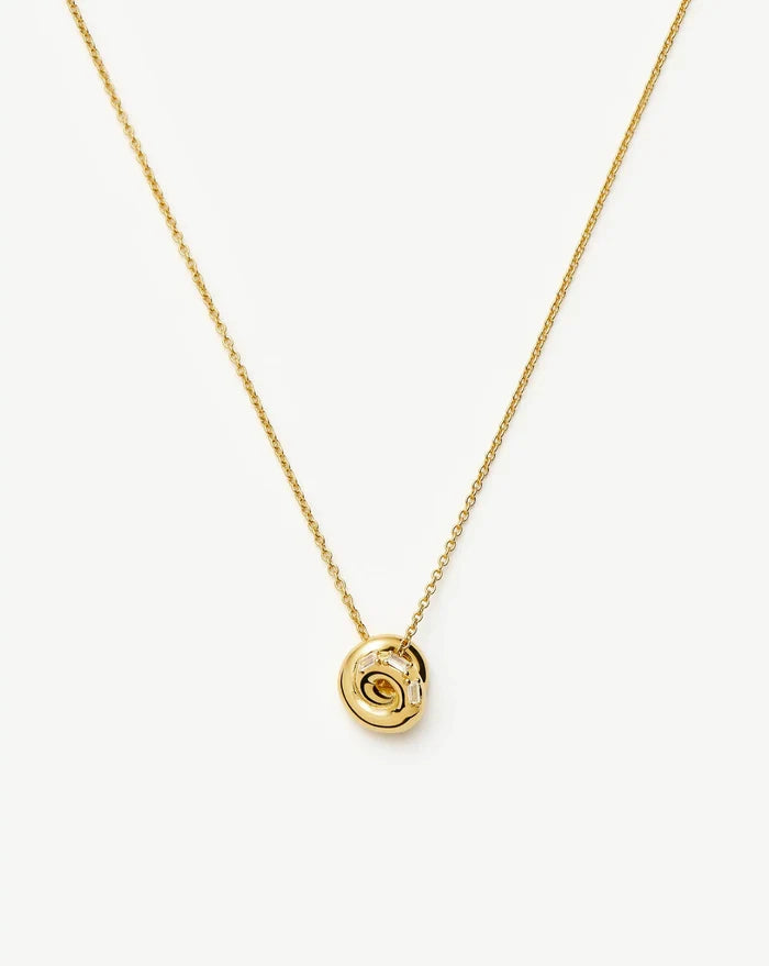 Lucy Williams Pavé Knot Pendant Necklace | 18ct Gold Plated Necklaces Missoma