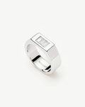 Lucy Williams Triple Stone Chunky Ring | Silver Plated Rings Missoma