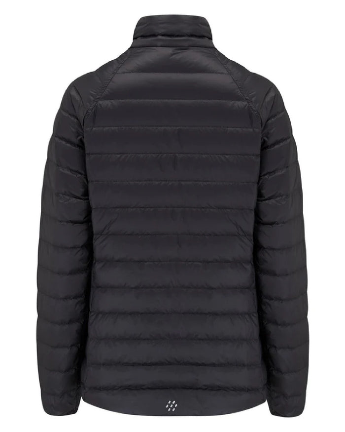 Black Grey coloured Mac In A Sac Packable Womens Down Jacket on white background #colour_black-grey
