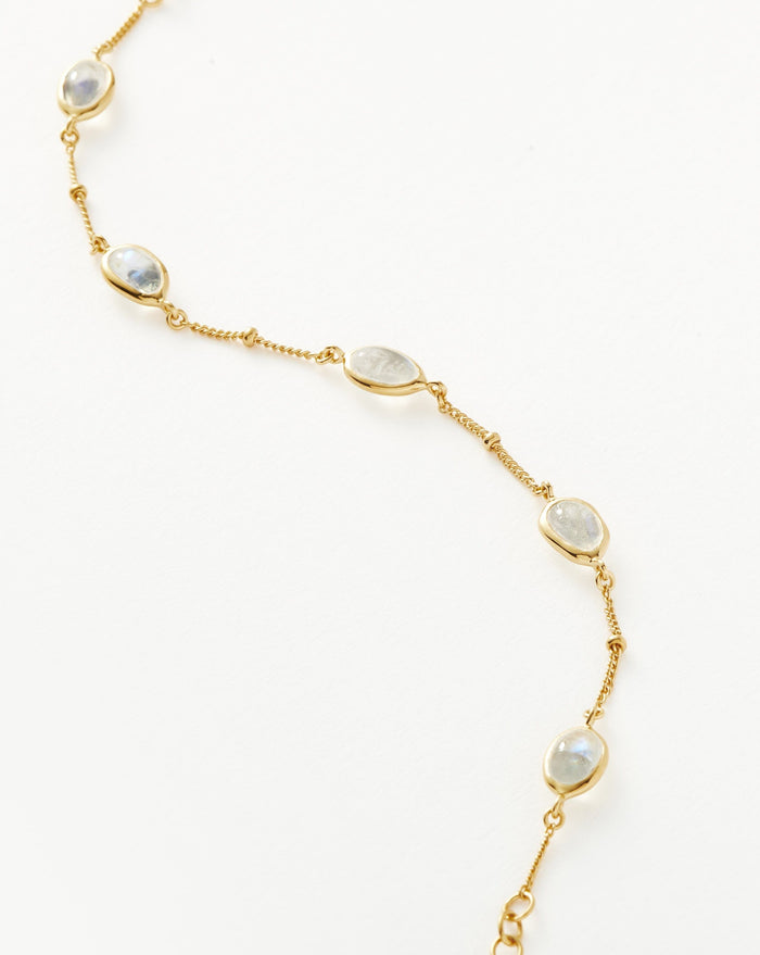 Magma Gemstone Charm Bracelet | 18ct Recycled Gold Vermeil on Recycled Sterling Silver Bracelets Missoma