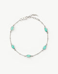 Magma Gemstone Charm Bracelet | Sterling Silver/Amazonite Bracelets Missoma