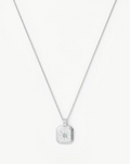 March Birthstone Pendant Necklace | Dyed Aqua Chalcedony/March Necklaces Missoma