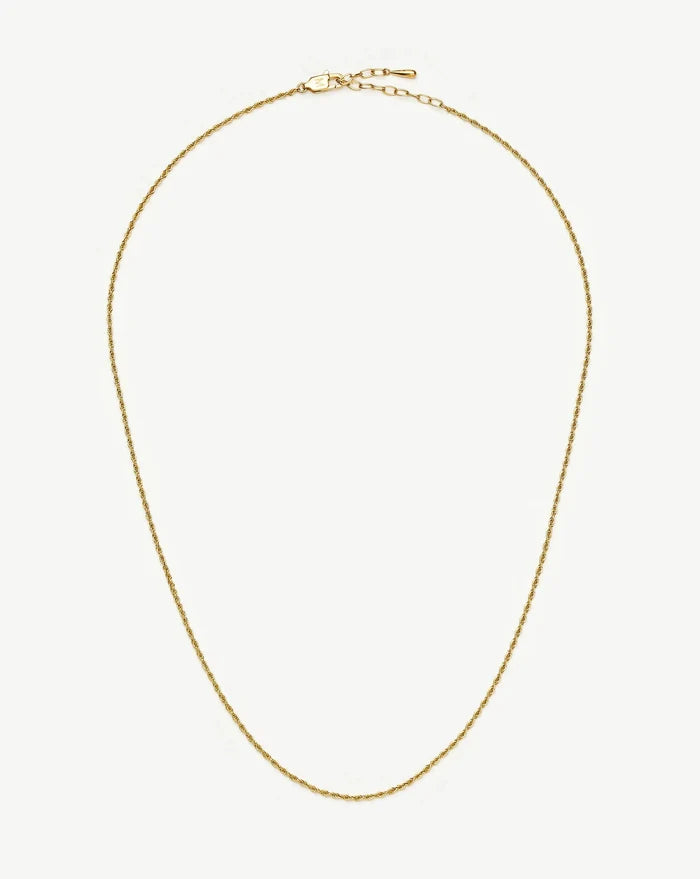 Medium Rope Chain Necklace | 18ct Gold Plated Necklaces Missoma