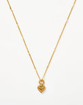 Mini Ridge Heart Charm Pendant Necklace | 18ct Gold Plated Necklaces Missoma