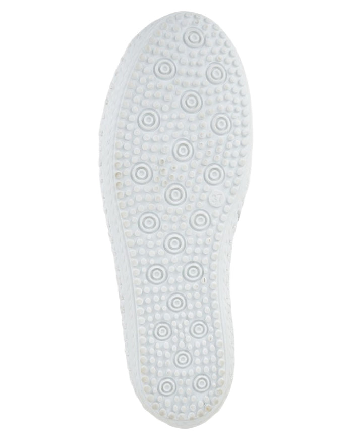 White Coloured Mod Comfys Womens Elastic Lace Up Comfort Shoes on White Background
#colour_white