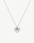 Molten Heart Pendant Necklace | Silver Plated Necklace Missoma