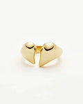 Molten Heartbreaker Statement Ring | 18ct Gold Plated Ring Missoma