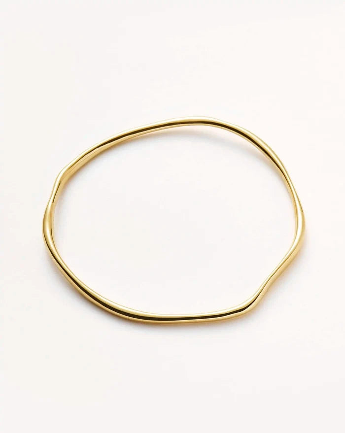 Molten Ripple Bangle | 18ct Gold Plated Bracelets Missoma