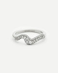 Molten Snow Stacking Ring | Sterling Silver/Cubic Zirconia Rings Missoma