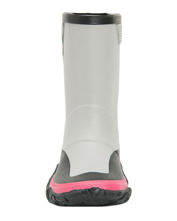 Grey Pink Coloured Muck Boots Childrens Forager Tall Boots on White Background
#colour_grey-pink