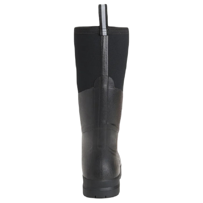 Muck Boots Chore Max Steel Toe S5 Tall Boots in Black #colour_black