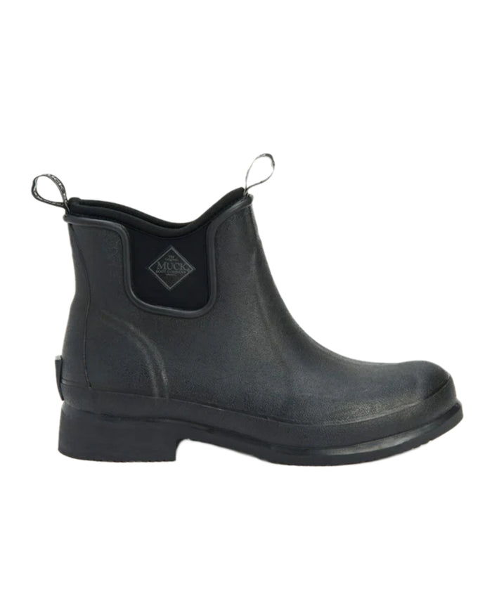 Black Coloured Muck Boots Wear Ankle Boots on white background #colour_black