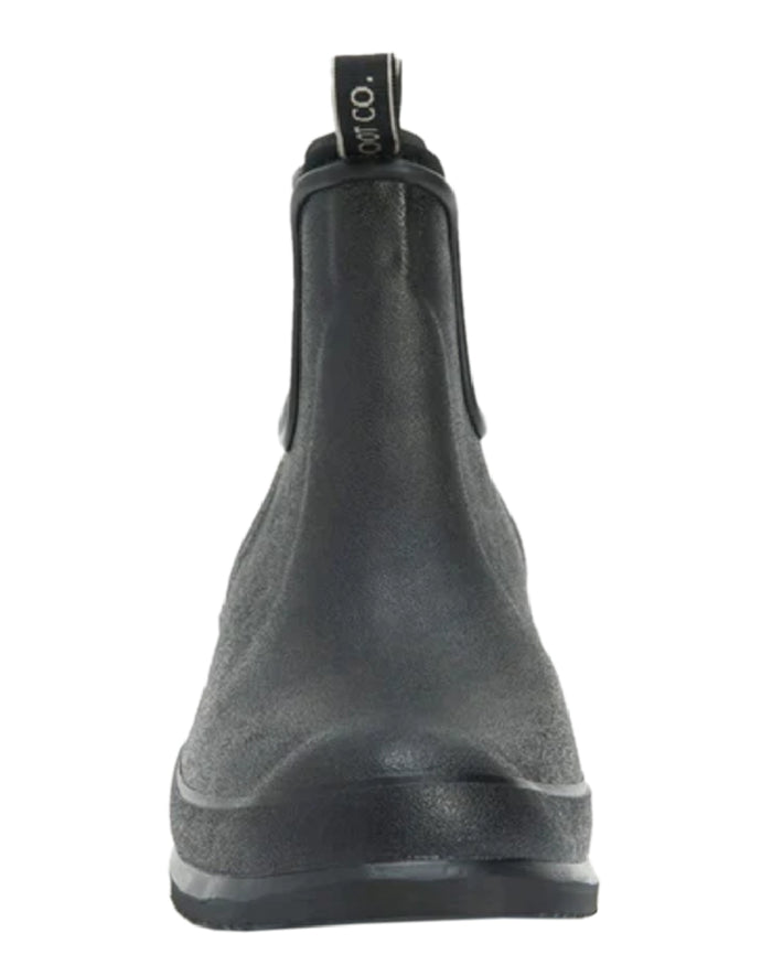 Black Coloured Muck Boots Wear Ankle Boots on white background #colour_black