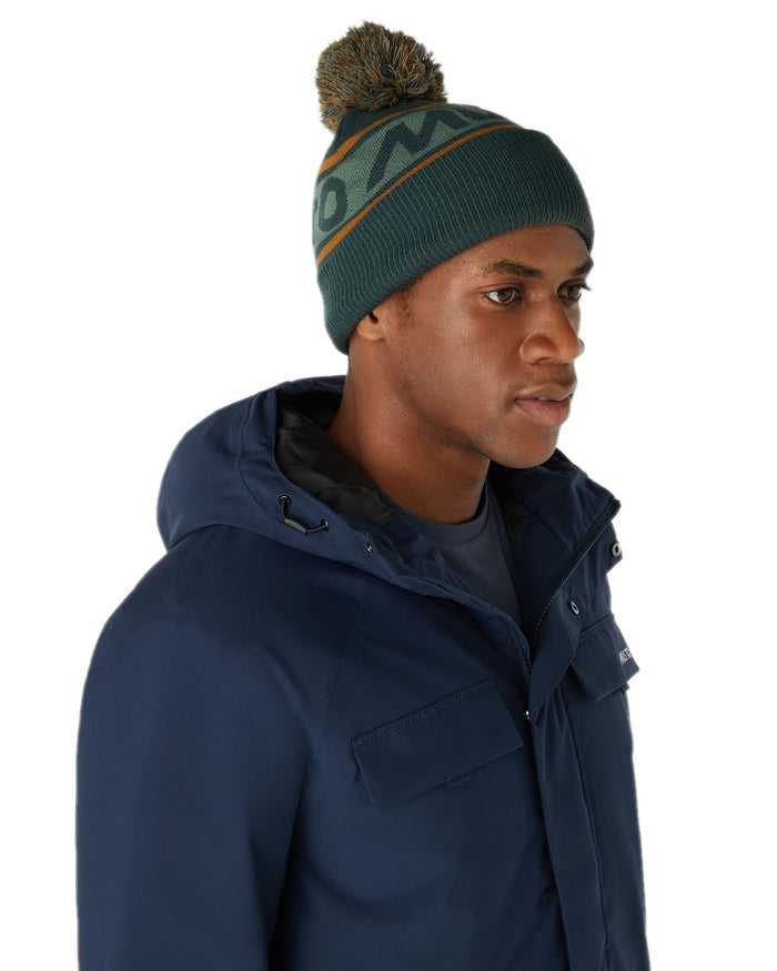 Darkest Spruce Coloured Musto Bobble Hat on white background #colour_darkest-spruce