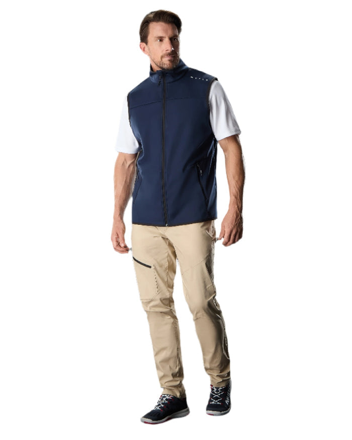 Navy Coloured Musto Evo Crew Softshell Vest on White Background
#colour_navy