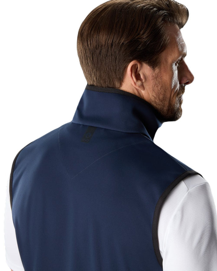 Navy Coloured Musto Evo Crew Softshell Vest on White Background
#colour_navy