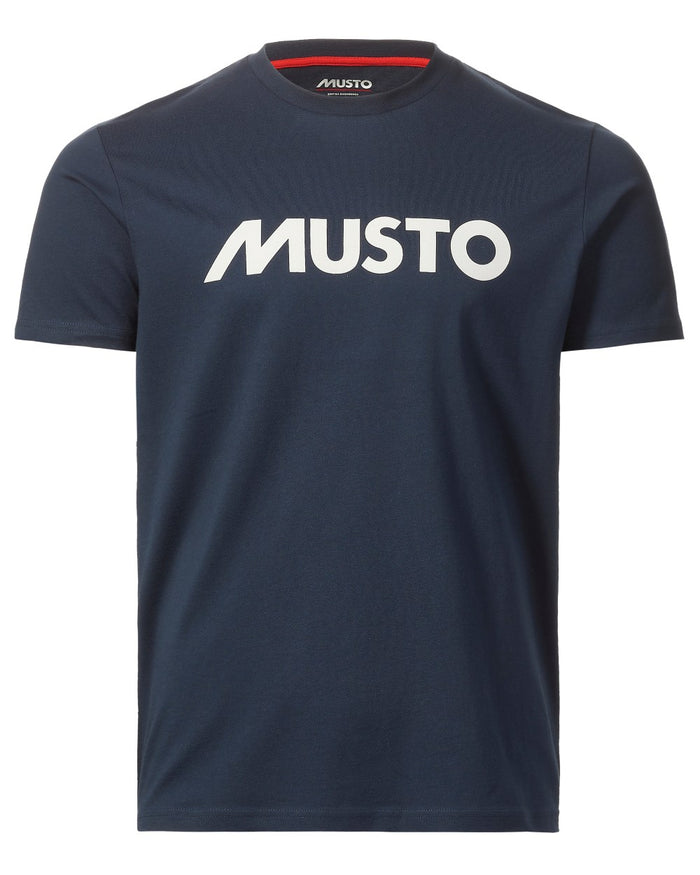 Navy Coloured Musto Logo Tee On A White Background
#colour_navy