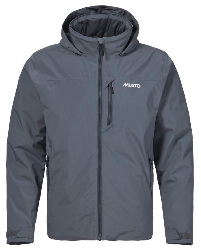 Ombre Blue coloured Musto Mens BR1 Primaloft Midlayer Jacket on white background #colour_ombre-blue