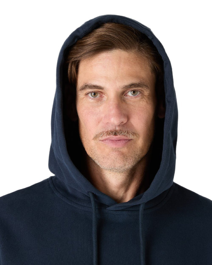 Navy Coloured Musto Mens Classic Hoodie on white background #colour_navy