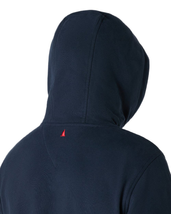 Navy Coloured Musto Mens Classic Hoodie on white background #colour_navy