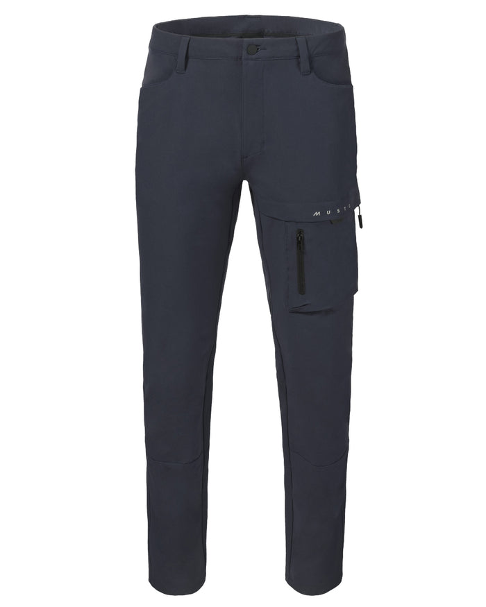 True Navy Coloured Musto Mens Evo Deck Stretch Trouser on White Backgroud
#colour_true-navy