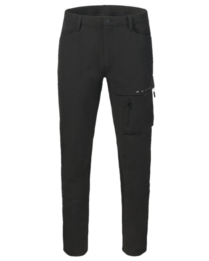 Black Coloured Musto Mens Evo Deck Stretch Trouser on White Backgroud
#colour_black