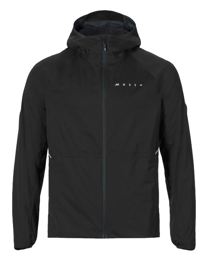 Black Coloured Musto Mens Evo Thermal Primaloft Waterproof Jacket on white background #colour_black