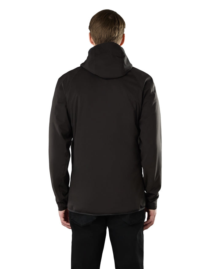 Black Coloured Musto Mens Evo Thermal Primaloft Waterproof Jacket on white background #colour_black