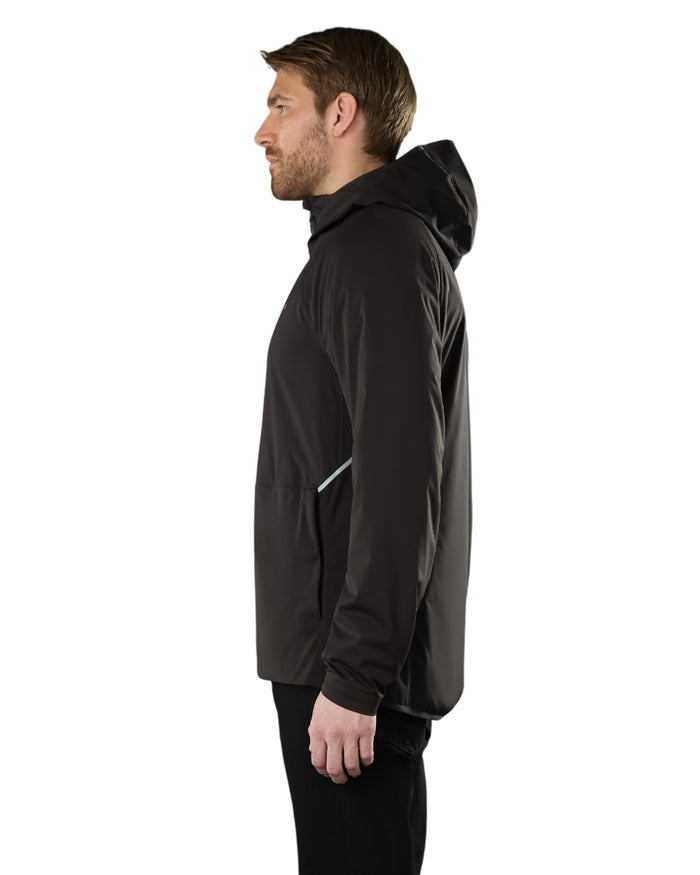 Black Coloured Musto Mens Evo Thermal Primaloft Waterproof Jacket on white background #colour_black